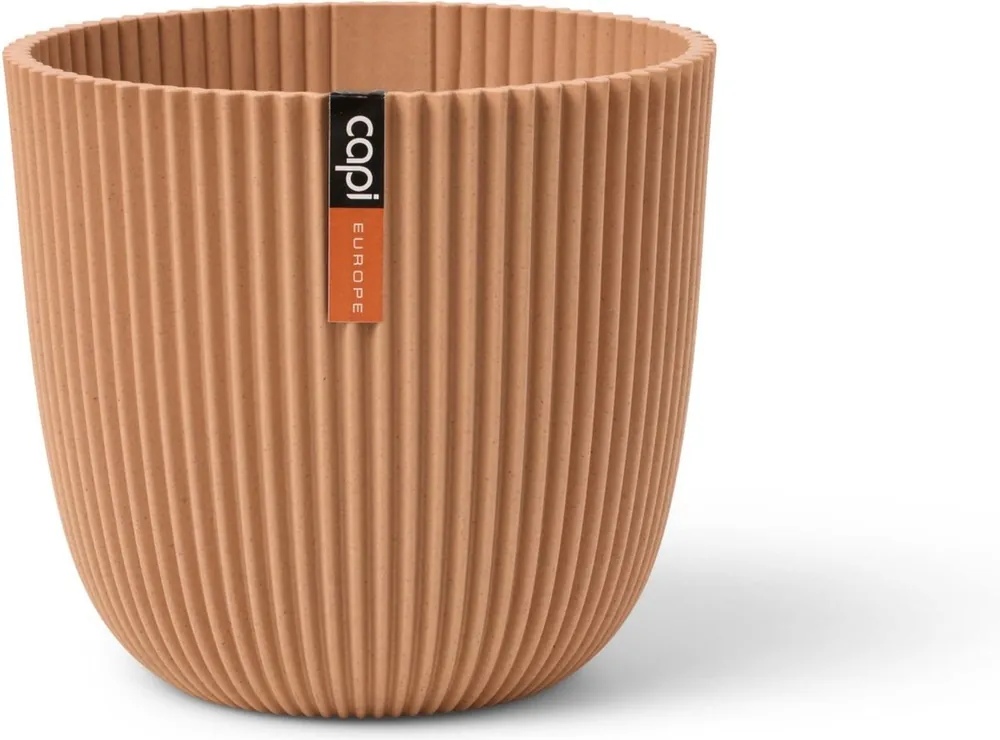 Topdeal - Capi europe bloempot bol groove peachy fuzz H20xB22 Ø20 cm