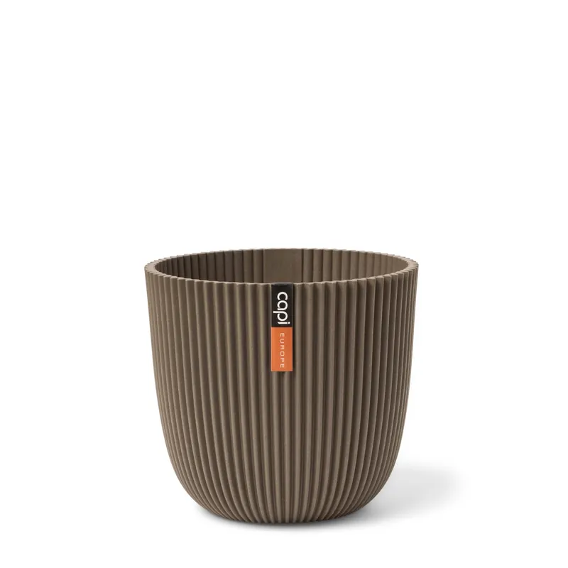 CAPI POT Planter Ball Groove 13x12 warm taupe | Populair bij klanten