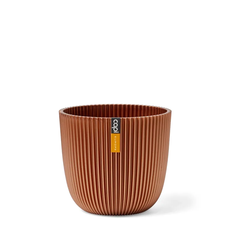 CAPI POT Planter Ball Groove 25x23 metallic copper | Outlet
