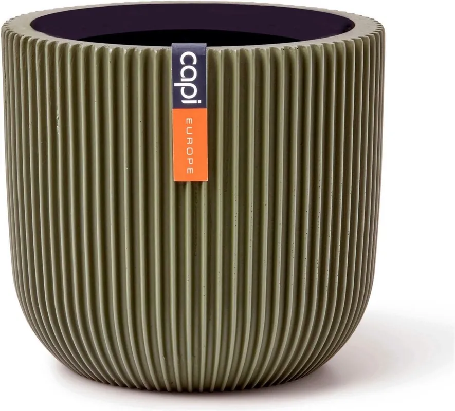 Capi Europe bloempot bol groove colours groen h21xb24 Ø21 cm | Veilig winkelen