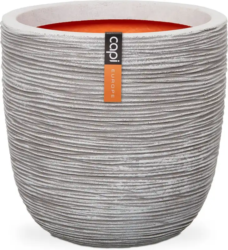 Shop nu - Capi Europe bloempot bol Rib NL ivoor h52xb54 Ø 48 cm