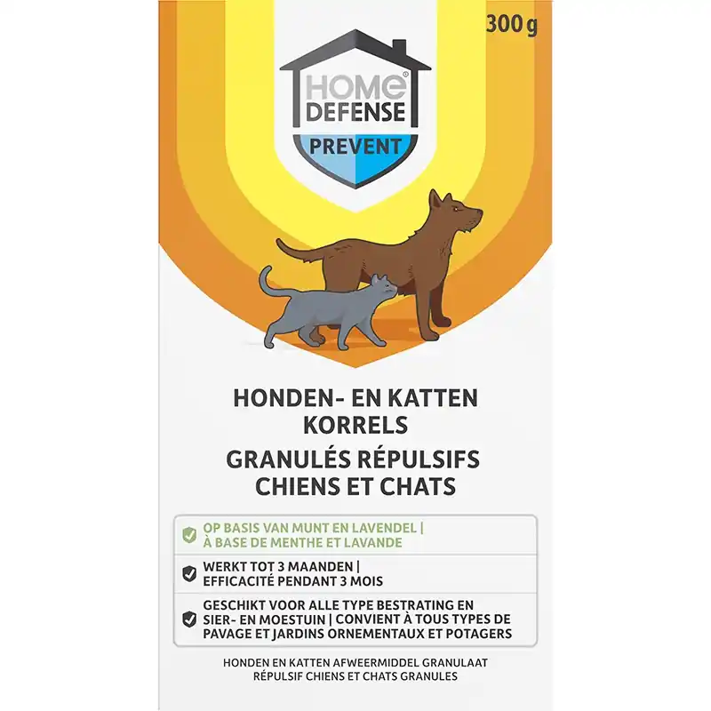 HOME DEFENSE® Honden en Katten Afweermiddel Korrels 300g | Online bestellen