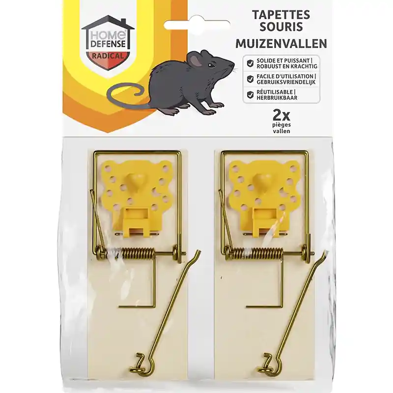 HOME DEFENSE® Muizenvallen Hout 2 stuks | Bespaar nu