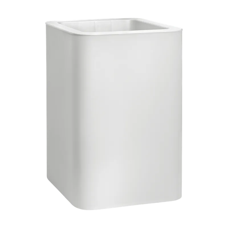 Outlet | Florus Jive Vierkant Hoog 40 - Wit - Ø 39 x H 60 cm - - 100% gerecycled