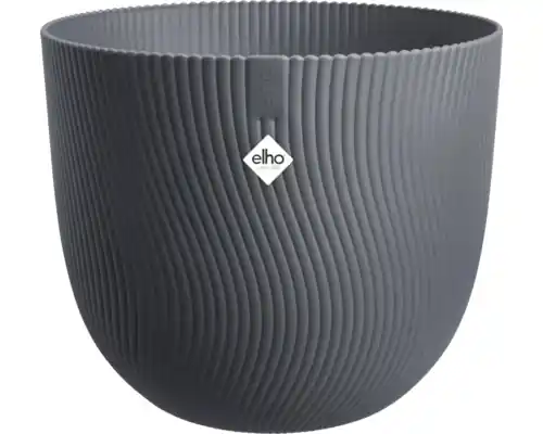 Elho Sereh Rond 30 - Zwart - L 30 x B x H 25 cm - Binnen en Buiten - 100% gerecycled | Rechtstreeks van de fabrikant