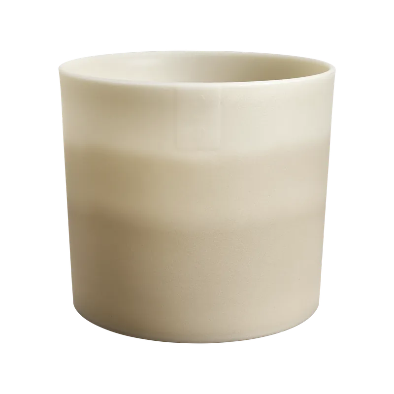 Professionele kwaliteit - Elho Colour Gradient Rond 18 - Beige - L 18 x B x H 17 cm - Binnen - 100% gerecycled