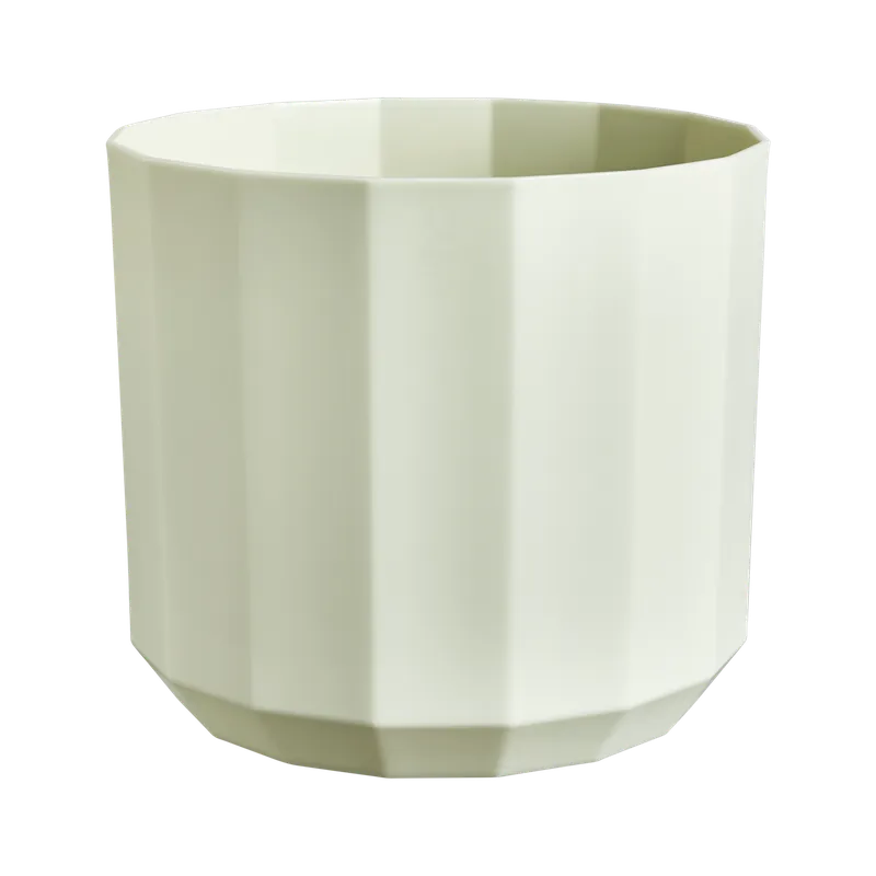 Elho Facet Rond 23 - Groen - L 23 x B x H 20 cm - Binnen - 100% gerecycled - Premium