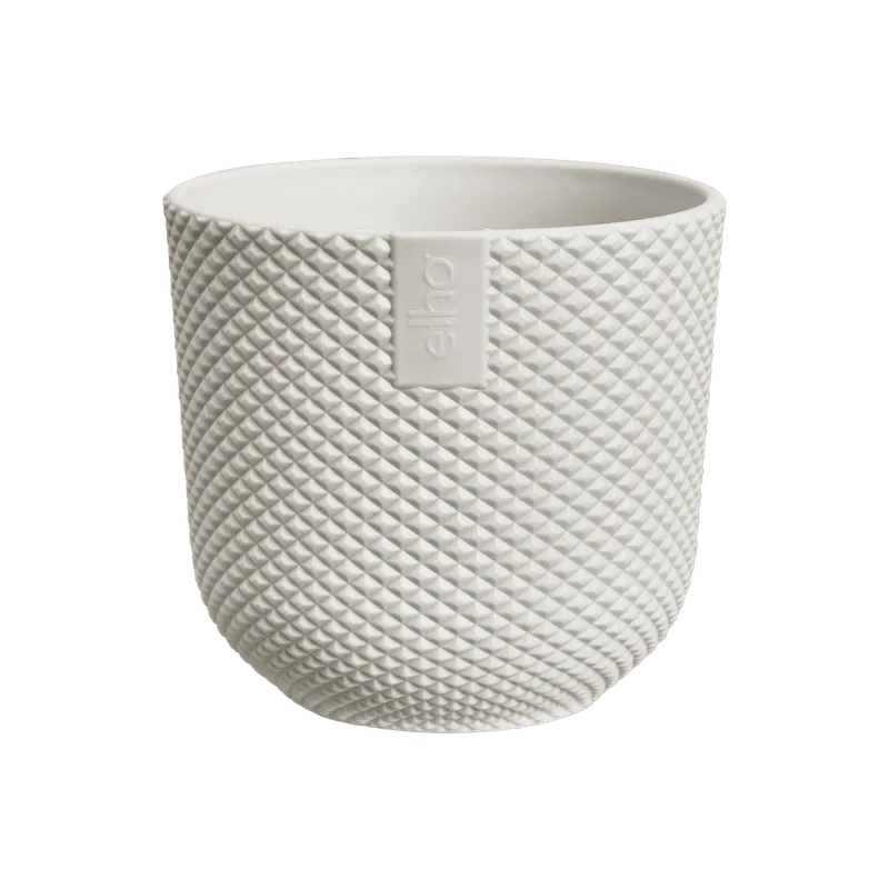 Elho Jazz Rond Mini 7 - Wit - Ø 7 x H 7 cm - Binnen - 100% gerecycled - Goed beoordeeld