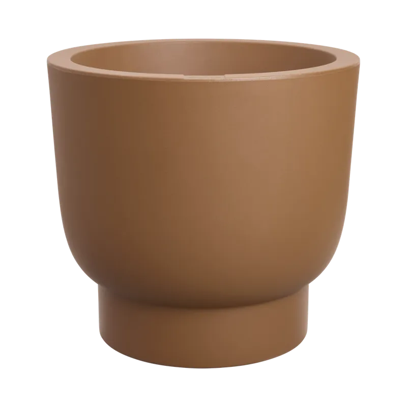 Elho Amber Grail 47 - Bruin - Ø 47 x H 45 cm - Binnen en Buiten - 100% gerecycled - Uitverkoop