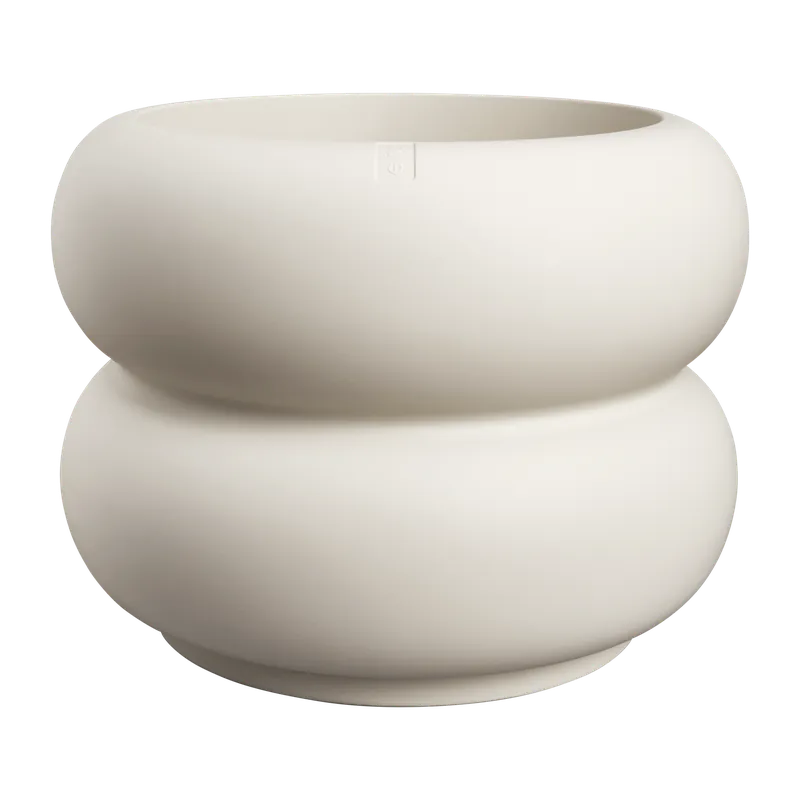 Veilig betalen | Elho Amber Roll Low 60 - Wit - L 60 x B x H 46 cm - Binnen en Buiten - 100% gerecycled