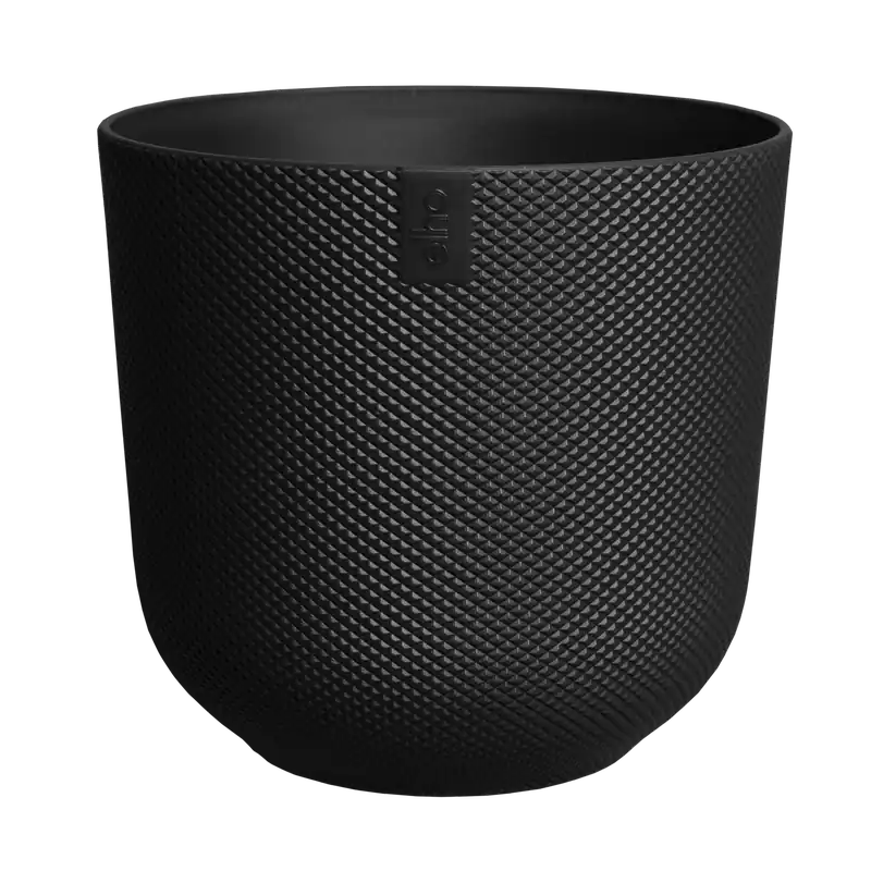 Elho Jazz Rond 35 - Zwart - L 35 x B x H 32 cm - Binnen - 100% gerecycled - Flitsaanbieding