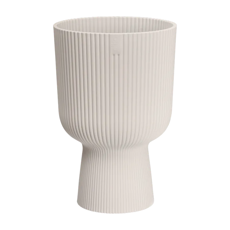 Actie - Elho Vibes Fold Coupe 30 - Wit - L 30 x B x H 45 cm - Binnen - 100% gerecycled