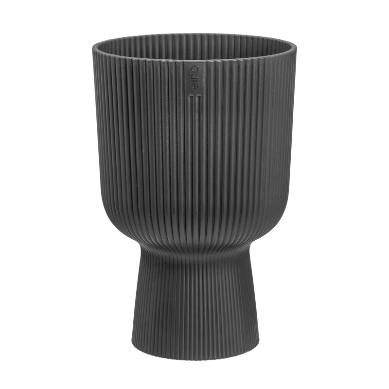 Elho Vibes Fold Coupe 30 - Zwart - L 30 x B x H 45 cm - Binnen - 100% gerecycled | Rechtstreeks uit de fabriek