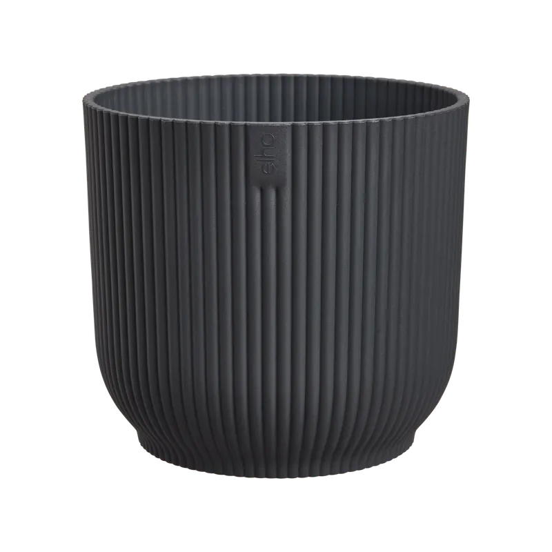 Elho Vibes Fold Rond 16 - Zwart - L 16 x B x H 15 cm - Binnen - 100% gerecycled | Laatste kans