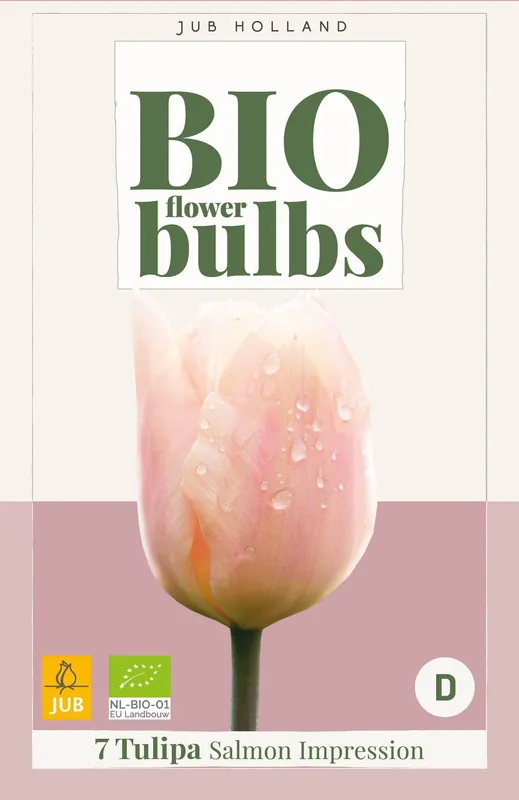 Tulipa salmon impression bio 7st - Beperkte voorraad