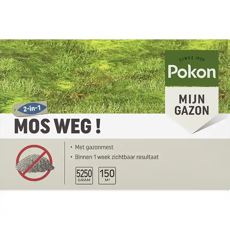 Superprijs - Pokon Mos Weg 5,25kg voor 150m2
