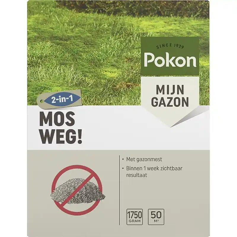 Veilig winkelen - Pokon Mos Weg 1,75kg voor 50m2