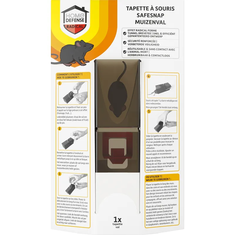 HOME DEFENSE® Muizenval SafeSnap - Bespaar nu