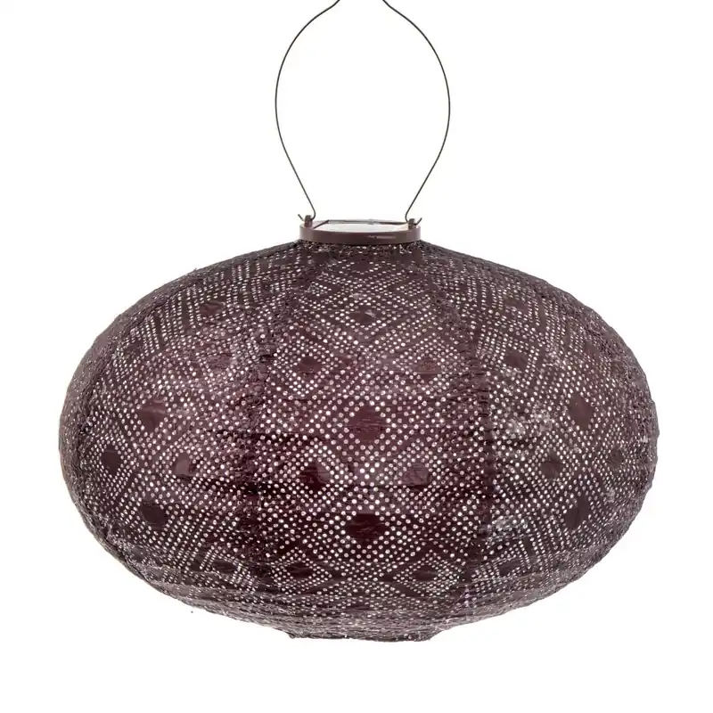 Solarlampion oval d40cm mosaic plum | Net gelanceerd
