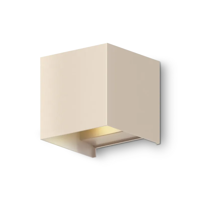 CALEX Bari Outdoor Up and Downlight Vierkant 7W 400LM 3000K 220-240V Zand - Alleen deze week