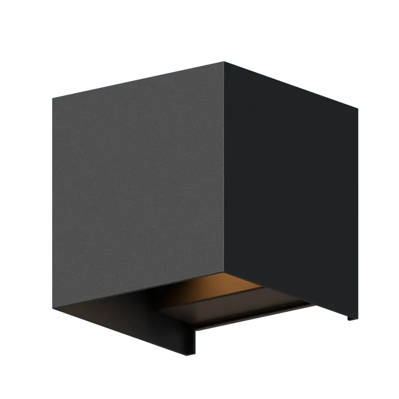 CALEX Bari Outdoor Up and Downlight Vierkant 7W 400LM 3000K 220-240V Zwart | Hoog gewaardeerd