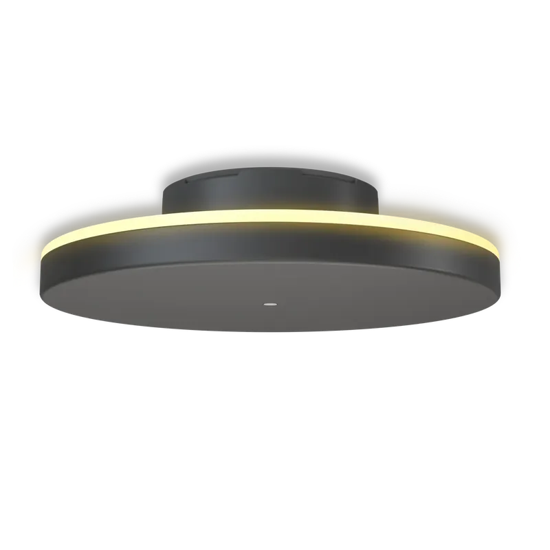 CALEX Siderno Outdoor Battery Rechargeable Wandlamp Rond 20CM SMD 200LM 2700K 5V Dimbaar Zwart | Direct bestellen