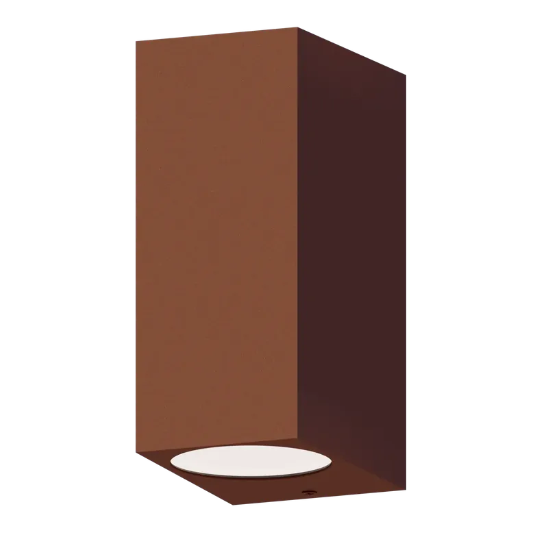 CALEX Bergamo Outdoor Up and Downlight 2xGU10 220-240V Roest | Extra voordeel