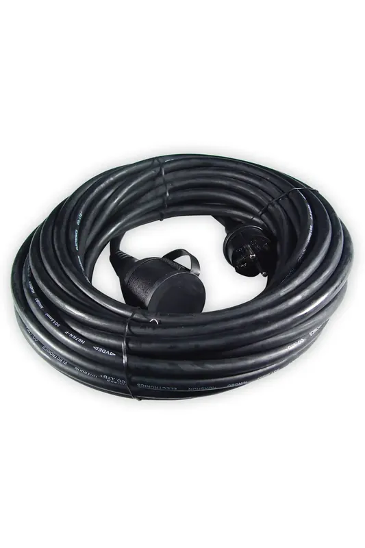 Nu beschikbaar - Calex Rubber verlengkabel 3x1,5mm², met stekker/contrastekker IP44, 15mtr