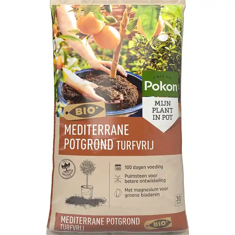 Bestseller | Pokon Potgrond mediterraan turfvrij 30l