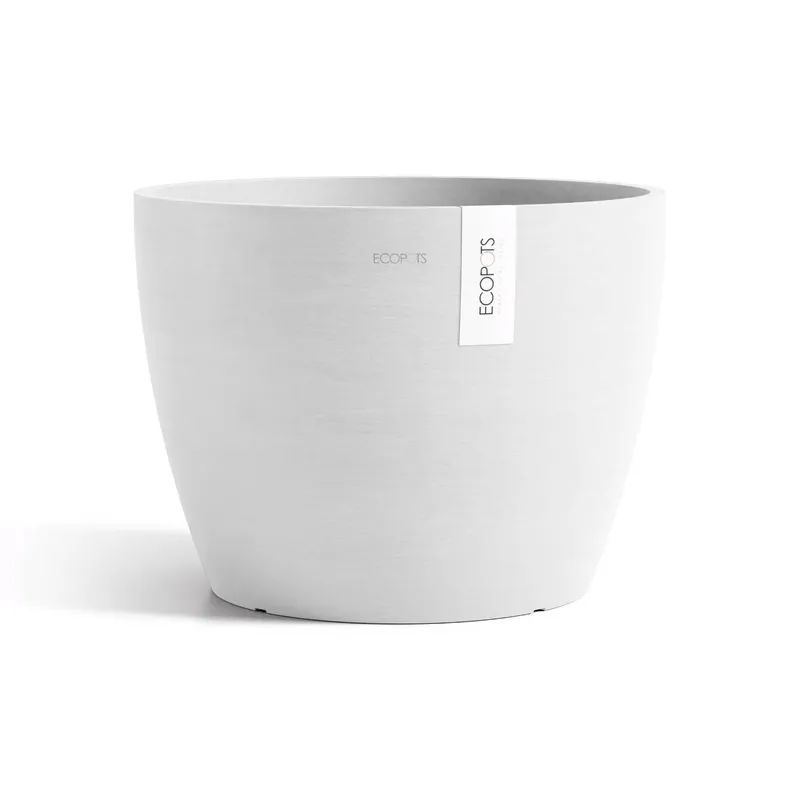 Ecopots Pot stockholm 40cm puurwit - Veel gevraagd