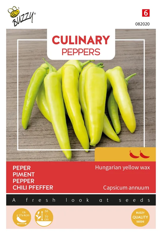 Buzzy Zaden culinary peppers hongarian yellow | Voeg toe aan winkelwagen