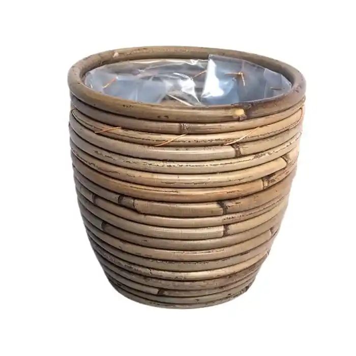 VDL Pot rond ballon streep d15h14cm grijs | Sale