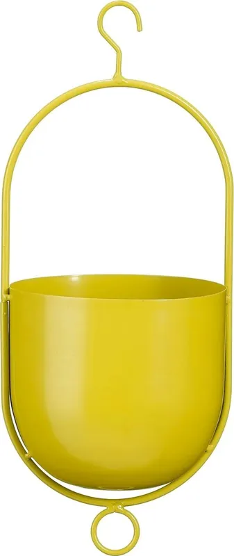 MIca Pot bob hangend l15b14h36cm geel - Koopje