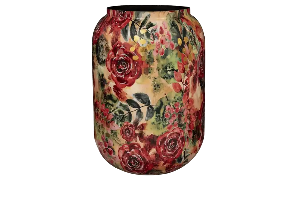 Prijsverlaging - TS Pot d46h62cm rose rouge