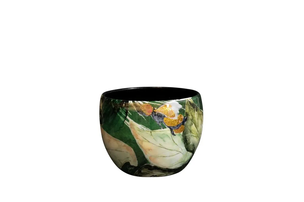 TS Pot bee green d9h7cm - Laatste stuks