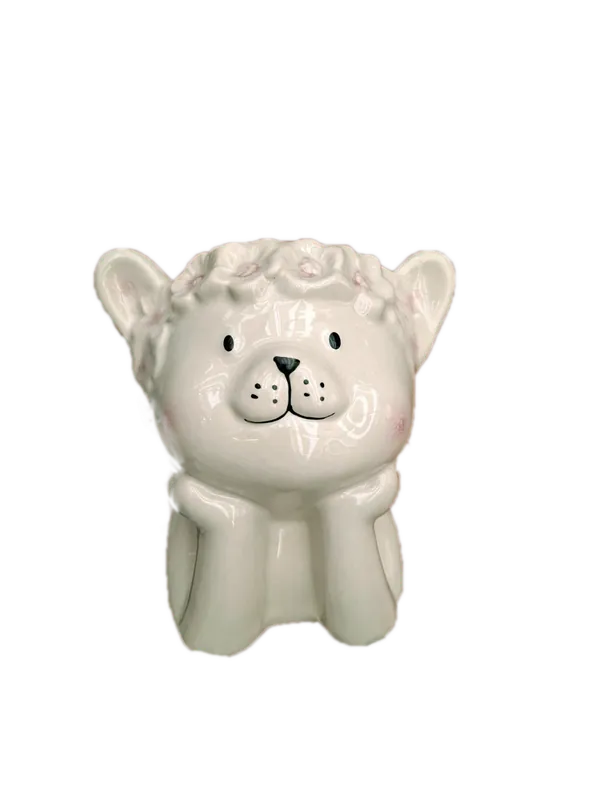 Nieuw gelanceerd - TS Pot meow d12h15cm wit