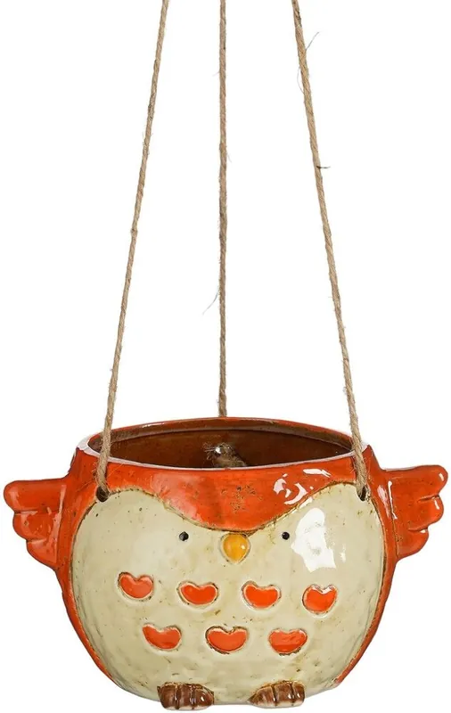 Profiteer nu - Mica Pot vogel hngd l19b14h10cm oranje