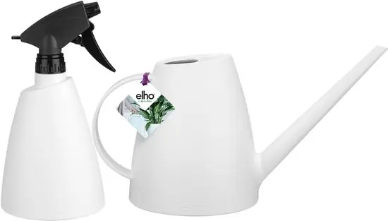 Goed beoordeeld | Elho Brussels Gieter en Sprayer - Set met Gieter en Plantenspuit - 100% Recyclebaar - Wit