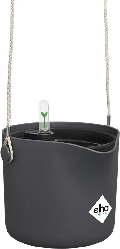 Elho B.for Swing 18 met Self-Watering Insert - Hangpot met Watermeter - 100% Gerecycled Plastic | Nieuw gelanceerd