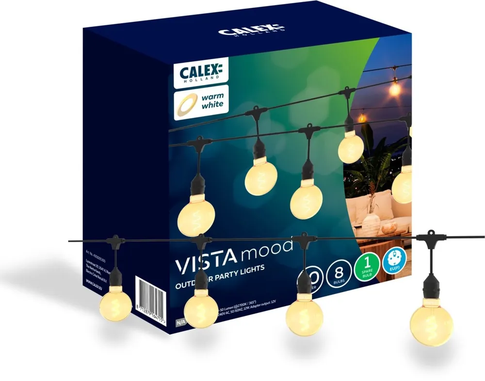 Calex Lichtsnoer buiten globe g95 e27 10m - Veel gekozen
