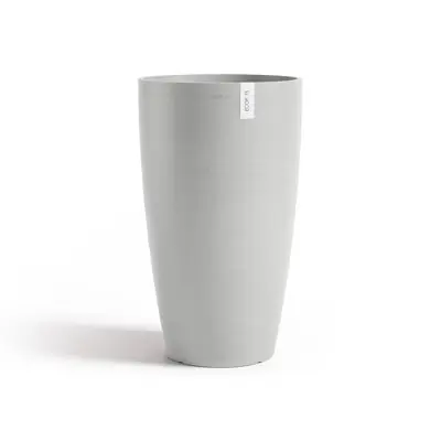 Ecopots Pot stockholm high h60cm witgrijs - Gratis retourneren