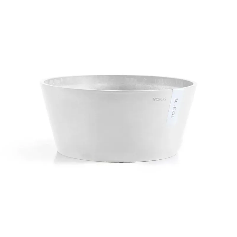 Nieuwe release - Ecopots Schaal frankfurt d30h15cm puurwit