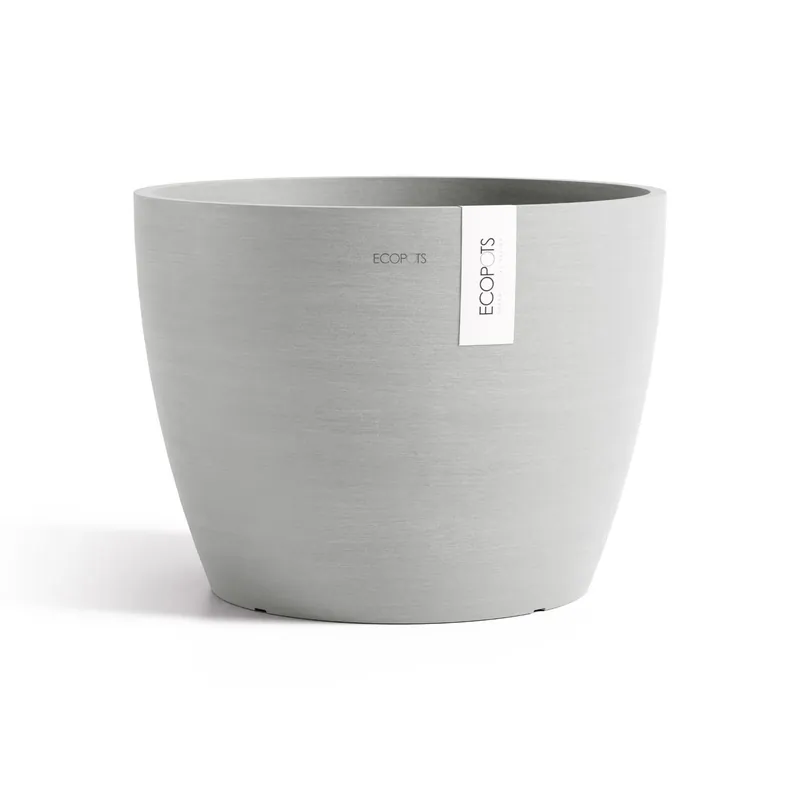 Professionele kwaliteit | Ecopots Pot stockholm 40cm witgrijs