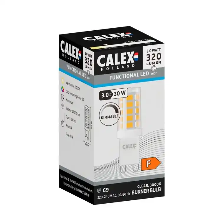 Calex Led g9 320lm 3000k e lens - Nu kopen