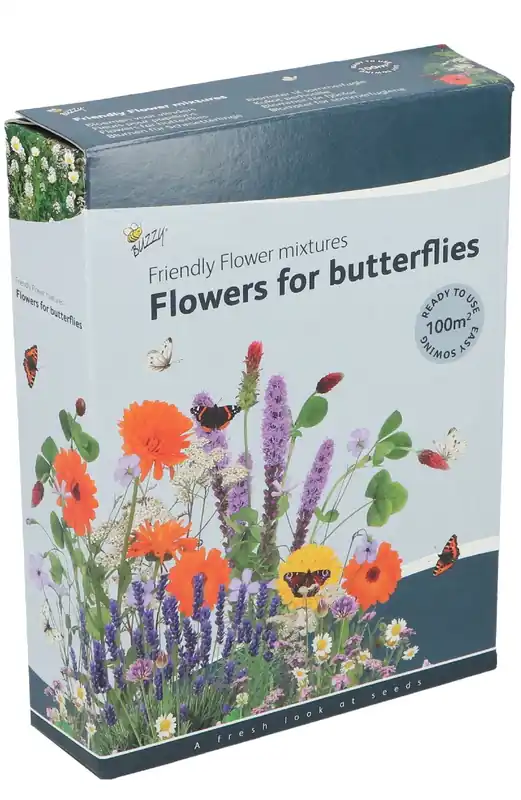 Verlaagde prijs | Buzzy Zaden friendly flowers vlinder 100m2