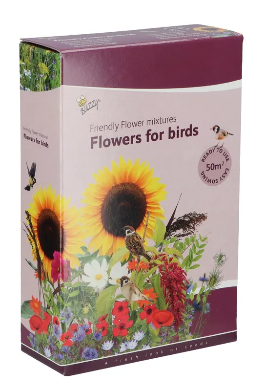 Buzzy Zaden friendly flowers vogels 50m2 - Beperkte voorraad