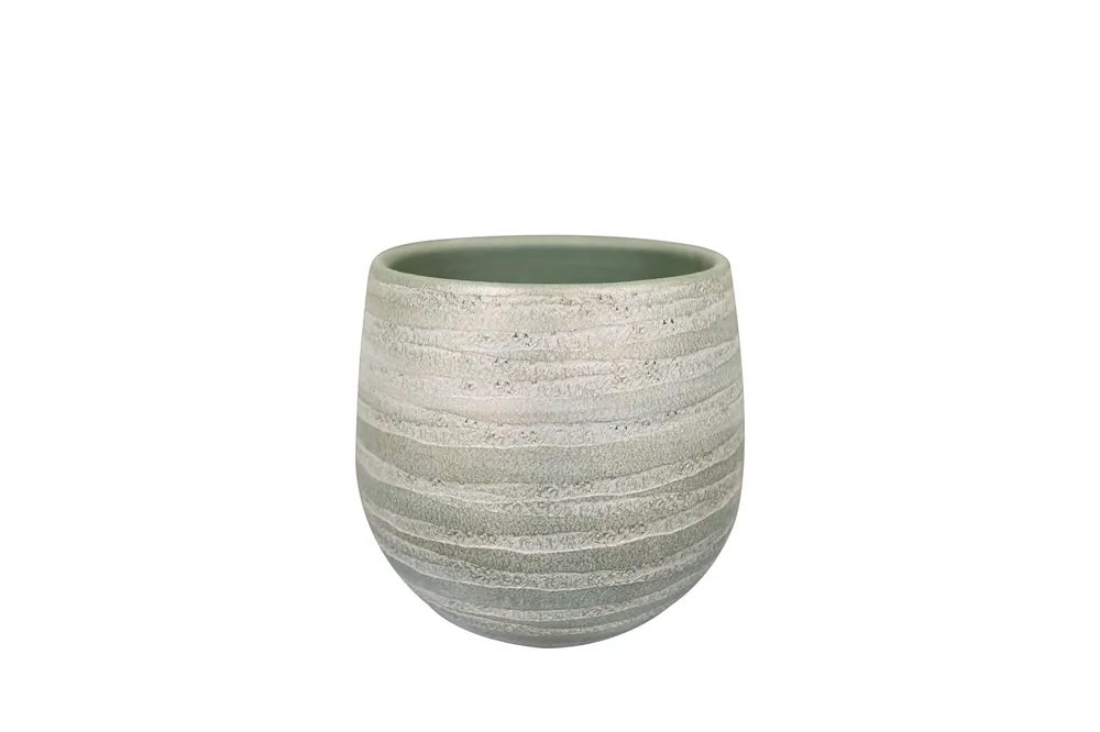 Nieuw binnengekomen | TS Pot joyce d18h16cm shiny olive