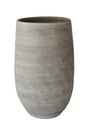 Alleen vandaag - HS Vaas tokio d25h50cm taupe