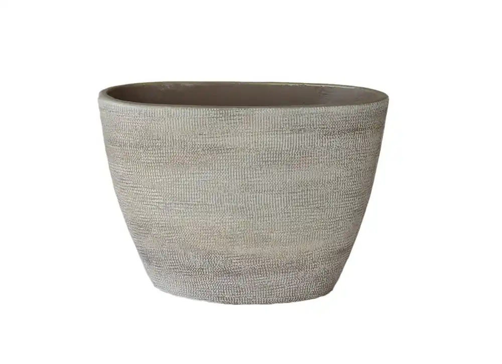 HS Schaal tokio ovl 33x16x26cm taupe | Bestseller