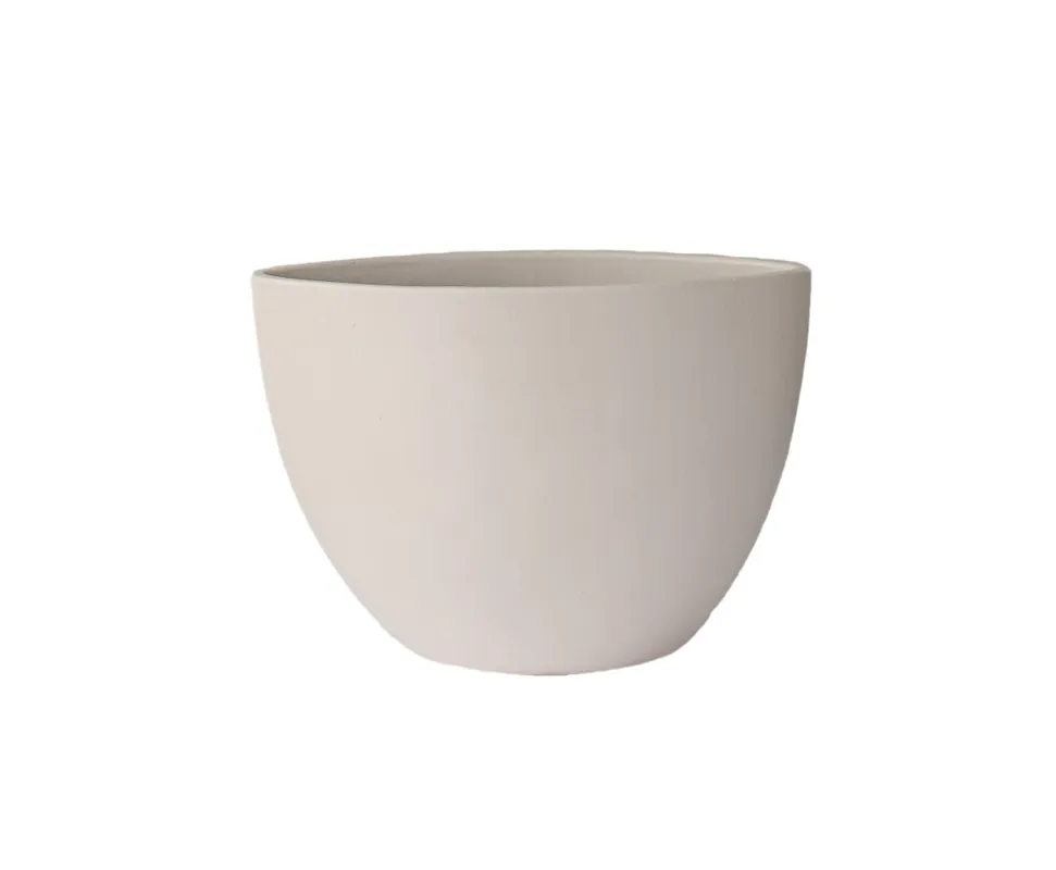 Nog enkele stuks - HS Schaal petra ovl 33x17x24cm beige